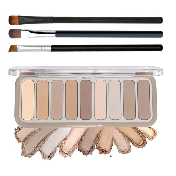 9 Colors Eyeshadow Palette,Matte Blendable Eyeshadow Makeup Palettes with Brush