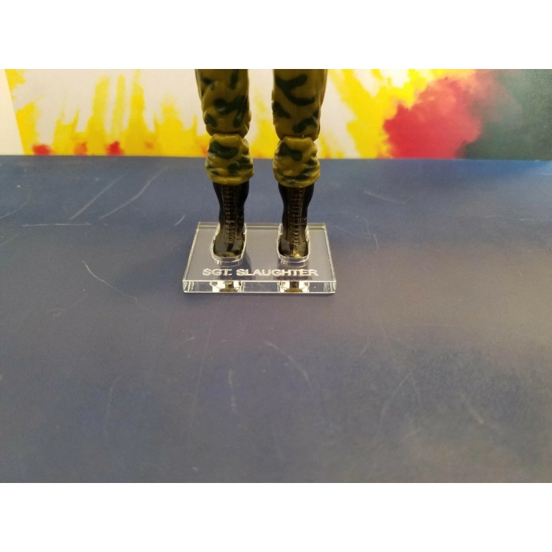 APG G.I. Joe Sgt. Slaughter Acrylic Base For Vintage Figure*