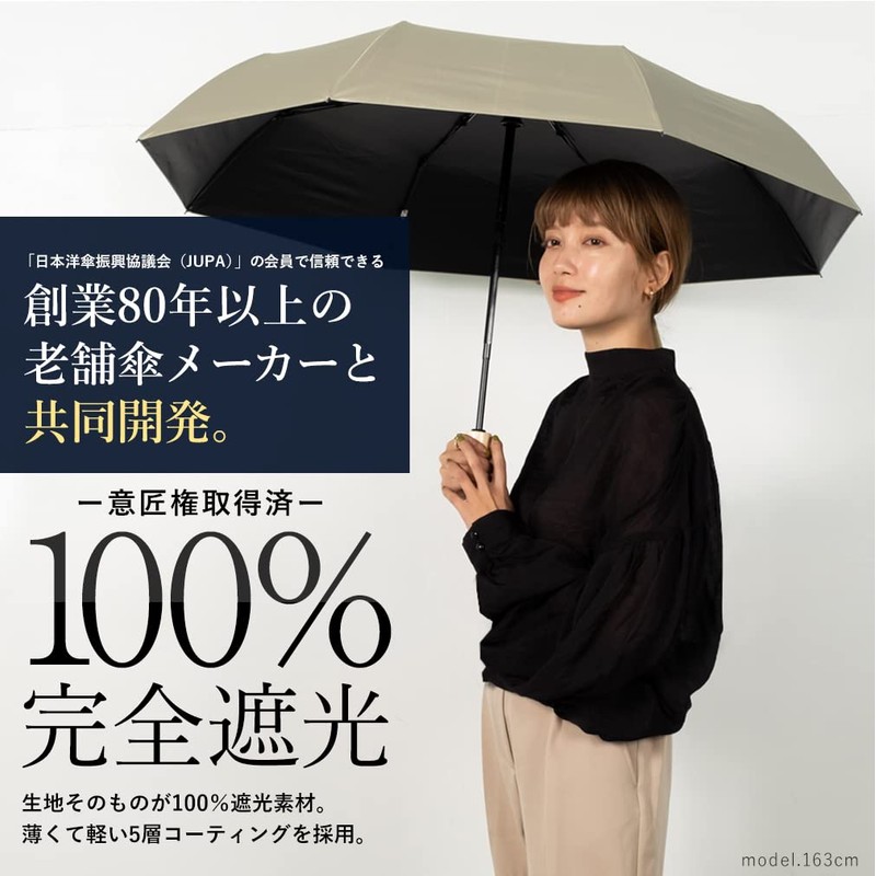 VITAFELICE vnsz-619z Women's Folding Parasol for Rain or Shine, Automatic