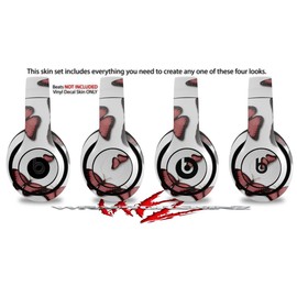 Skin Decal Wrap Works with Beats Studio 2 and 3 Wired and Wireless Headphones Butterflies Pink Skin Only Headphones NOT Included