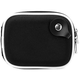 Black Nylon Mini Hard Shell Lightweight Zipper Compact Carrying Protector Case for Canon PowerShot Series Point and Shoot Digital Cameras