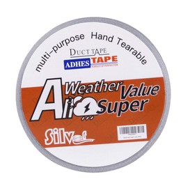 ADHES Duct Tape Sliver Waterproof Tape ducktape for Home Office Use, 1.88inch，30yard,Pack of 1 Rolls