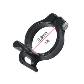 catazer Road or Mountain Bike Bicycle Front Derailleur Adjustable Braze On Adapter for Clamp 28.6mm/31.8mm/ 34.9mm - Compatible with Shimano Sram (Black,31.8mm)