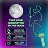 Jtffjsy String Rope Launcher,5 Fluorescent Ropes Glow in The Dark,Zip