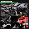 TecoTek 19-Piece 1/4" Drive Shallow Magnetic Impact Socket Set, Metric,