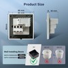 BSEED Single Socket 13A with USB A and USB C