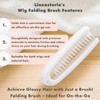 LINEASTORIA Wig Brush - folding brush - Perfect for Synthetic