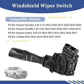 Getfarway 84652-06340 Windshield Wiper Switch Fit for Toyota Tacoma 2015-2020 / Corolla 2014-2019 / Camry XLE LE 2012-2017 / Avalon 2013-2018 Intermittent Windshield Wiper Switch 8465206340