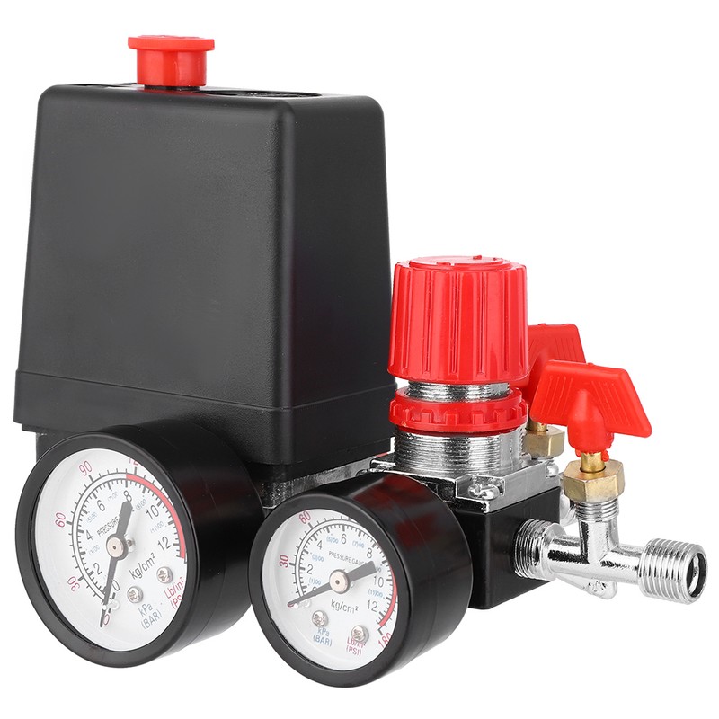 Pressure Switch Control Valve Assembly Square Four Holes Air Compressor