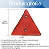 4pcs Triangle Reflector, Triangle Rear Reflector, Red Pendant Reflector Triangles,