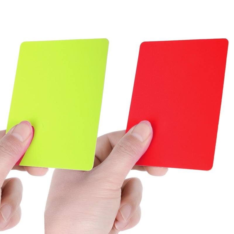 Qianyu 10pcs Professional Referee Cards Soccer Referee Warning Penalty Cards