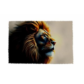U24 Cleaning Cloth for Glasses Lion Motif No. 2 Glass Cleaning Cloth Microfibre Cloth