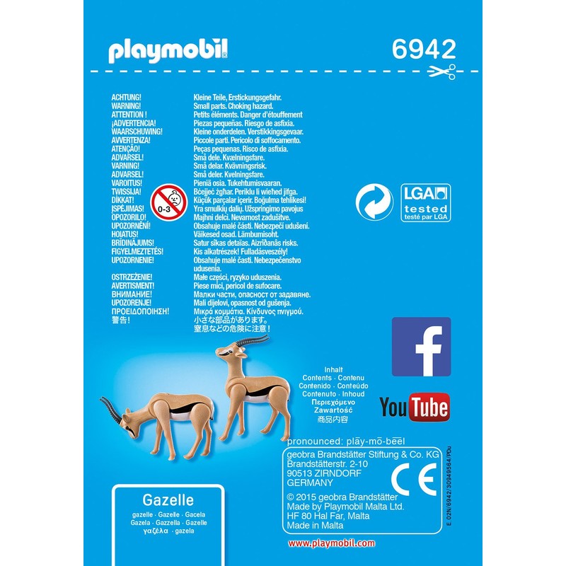 PLAYMOBIL Wild Life 6942 Gazellen, Ab 4 Jahren
