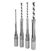 4pcs Square Hole Drill Bits 1/4 5/16 3/8 1/2 Wood