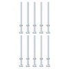 sourcing map 1/4-20 x 5" Square Neck Carriage Bolts with Nuts & Washers, Carbon Steel Coach Bolt Screws 10 Set