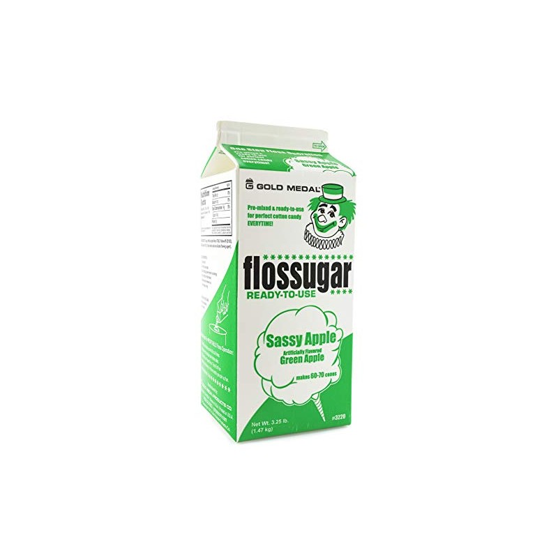 Green Apple Flossugar (1/2 gallon)