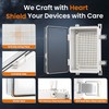 QILIPSU Outdoor WiFi Enclosure, 11.4"x7.5"x5.5" Waterproof Electrical Junction Box IP67