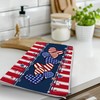 DETIHO Fourth of July Kitchen Towels Patriotic Decorations, Red Towel