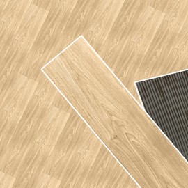 Peel and Stick Floor Tile，36-Pack 54 Sq.Ft, ，Natural Wood Look Vinyl Plank Flooring，Self Adhesive Durable and Waterproof，for Transfer Bedroom, Kitchen, RV, Bathroom and Living Room (36, 7016, 36 PCS)