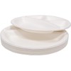4 COMPARTMENT STRONG DISPOSABLE PLATES 11"/28cm Size PACK OF 25,