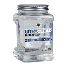 DAP Ultra Clear Roof Waterproof Rubberized Sealant, Crystal Clear, 32 Oz (7079818396)