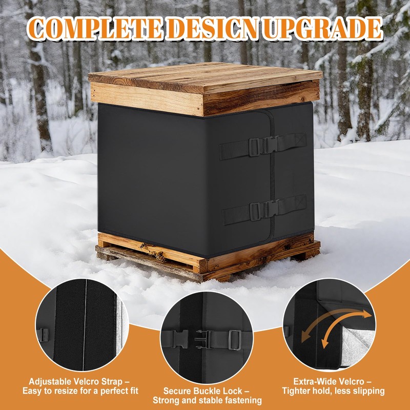 79" x 20" Bee Hive Wrap for Winter, 600D Oxford