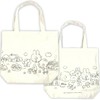 Sanrio Tote Bag, Cotton, Canvas, Gusset, Large Capacity, Back/Front, Pattern,