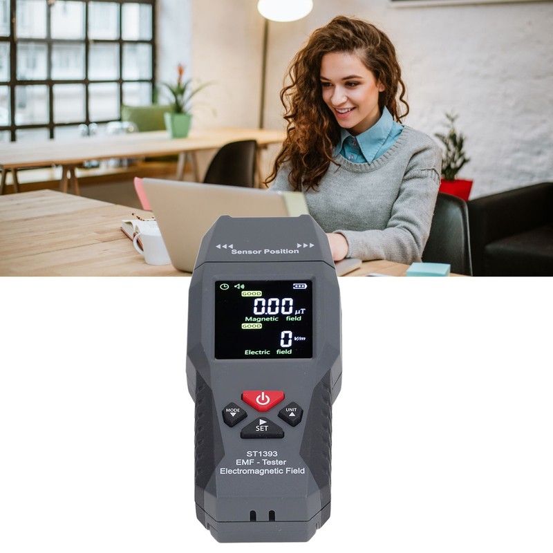EMF Meter Handheld Electromagnetic Field Radiation Detector Digital LCD Portable