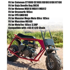 40T High Speed Rear Chain Sprocket 6 Hole Fit for Coleman CT100U CC100X Massimo Baja Doodle Bug DB30 Motovox Monster Mega Moto Oryxearth FPR GMB100 Mini Bike # 40 41 420 Chain