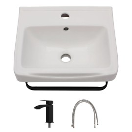 Stock White Ceramic Wash Basin Wall Hung Art Basin Modern Bathroom Sinks Wall Mount Hand Washing BowlColor: H-GP2112-F2013G, Material: Porcelain