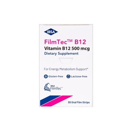 FilmTec B12 - Dietary Supplement – 500 mcg Vitamin B12-30 Oral Dissolving Films for Immediate Release and Tolerability - Gluten-Free, Lactose-Free, Sugar-Free, Non-GMO