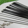 YHUS 10 Pcs Bicycle Spoke Stainless Steel Bicycle Accessories (Black,