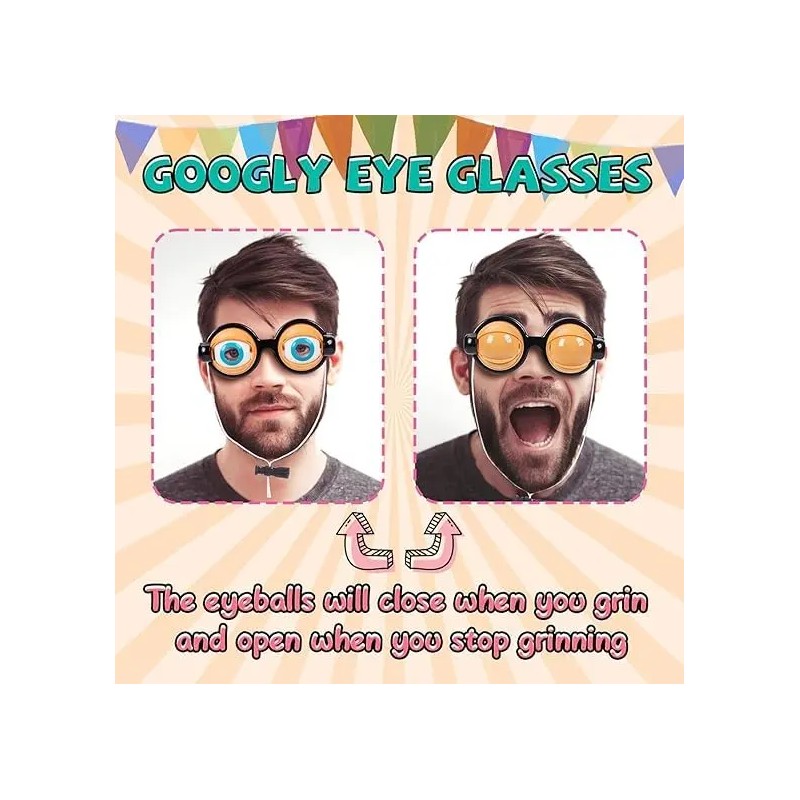 Divertidas Gafas De Utilería Con Mecanismo De Ojo Parpadeant