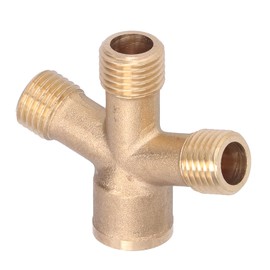 Hose Splitter,Garden Hose Splitter,Cross Hose Splitter Garden Hose M14 Thread 4‑Way Connector Pipe Fittings for Agricultural Spraying