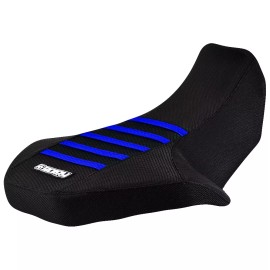 Suzuki LT 80 LT80 Gripper  Seat Cover 1987 - 2006  Black / Blue  Ribs  #213
