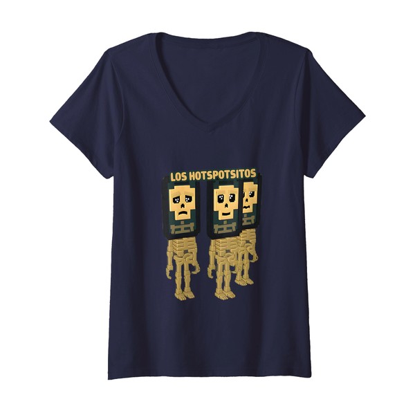 Womens Los Hotspotsitos Pot Hotspot Italian Brainrot V-Neck T-Shirt