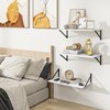 Heimlove 24" W x 12" D Wall Shelves for Books,