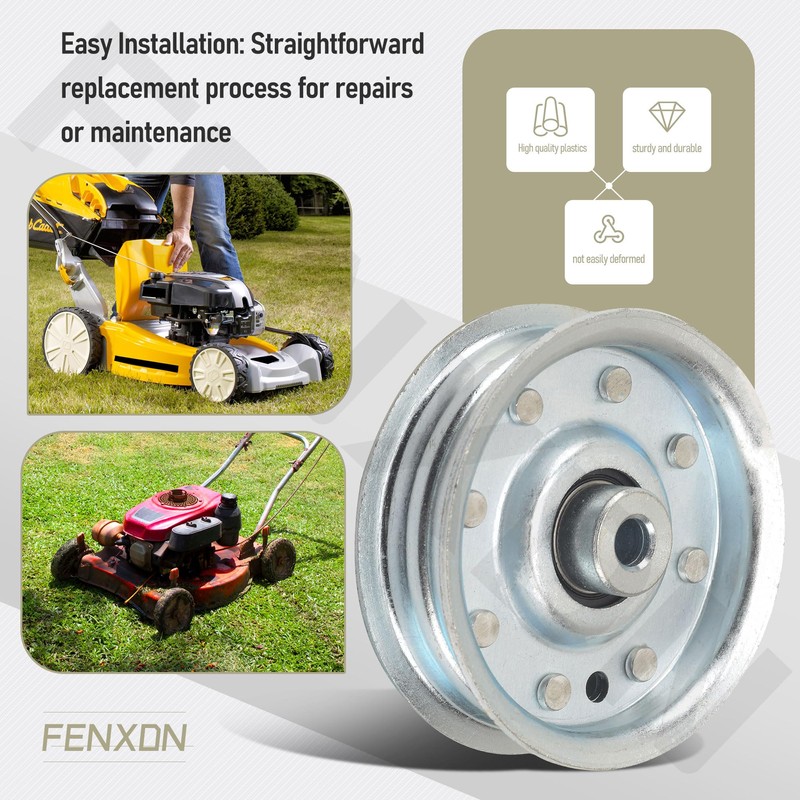 FENXDN Idler Pulley B527 (OD-3.25", ID-3/8) for Sw-isher Lawn Mower