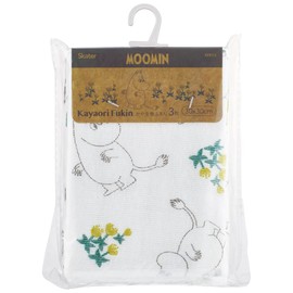 Skater KFKC3-A Kaya Fabric Dish Towels, 3 Pieces, Moomin, 11.8 x 11.8 inches (30 x 30 cm)