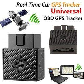 MACHSWON GPS Car Tracker, Cellular Connectivity, Real-Time Tracking with Google Maps, OBD-2 Plug-in, Compatible with Smartphone