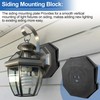 Siding Mounting Blocks, Vinyl Siding Kit Blocks with Built-in Electrical