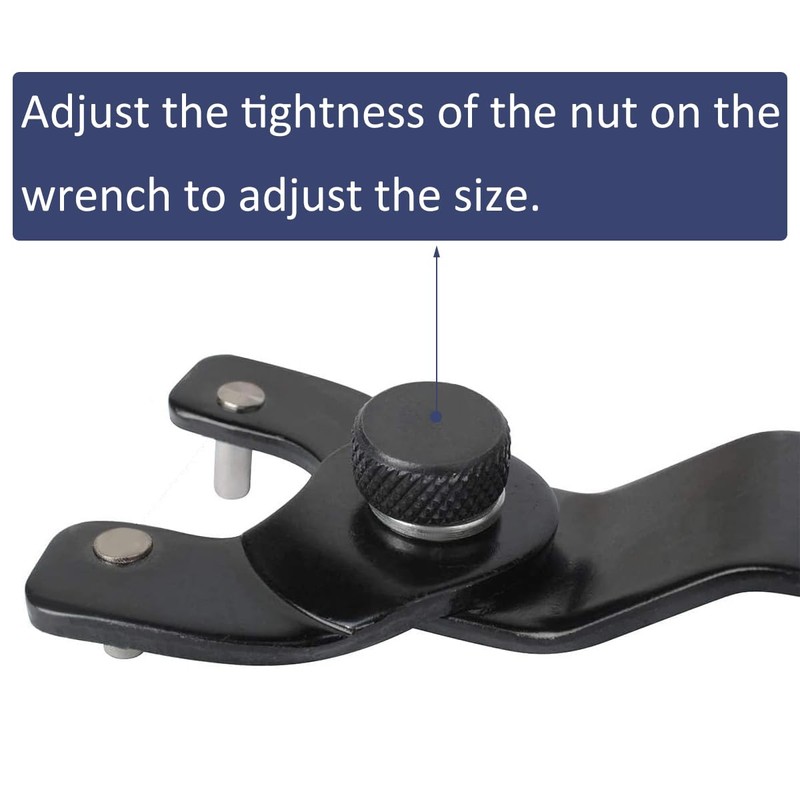 Keronah Grinder Wrench Universal Adjustable Pin Angle Grinder Wrench,Lock-nut Suitable