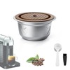 Stainless Steel Refillable Coffee Capsule Reusable Coffee Pods Compatible with