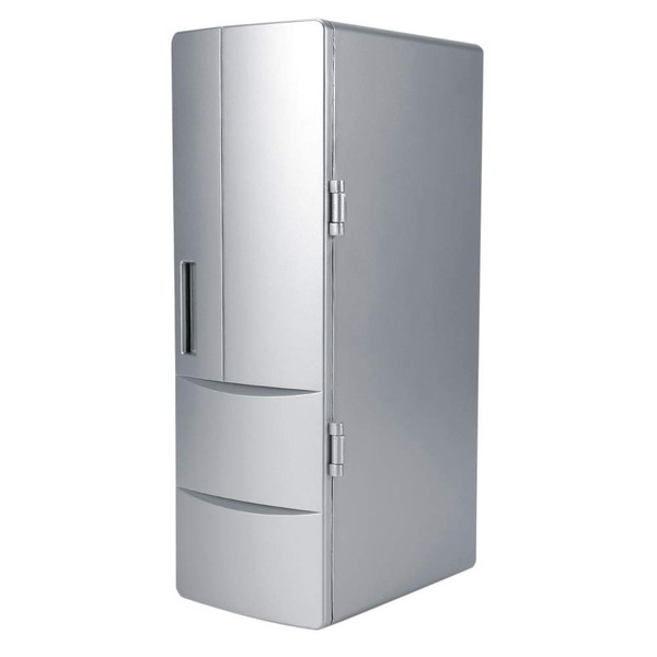 Demeras Mini réfrigérateur, Mini réfrigérateur élégant Mini réfrigérateur congélateur pour Voiture pour la Maison appareils ménagers