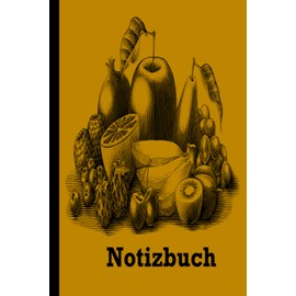 Obst Notizbuch: Obst Notizbuch, breites liniertes Notizbuch aus liniertem Papier für Schule, Studenten, Geschenk für Kinder, Jungen, Mädchen, Teenager und Obstliebhaber