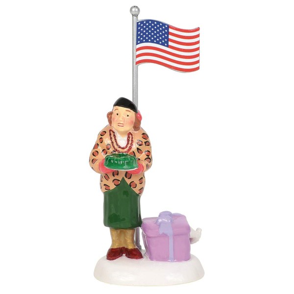 Department 56 Original Snow Village Accessories National Lampoon's Christmas Vacation Aunt Bethany Play Ball Figurine, 2.95 Inch, Multicolor