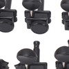 6PCS Set Locking Tuning Key Peg Black Color Zinc Alloy