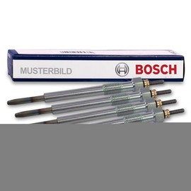 BOSCH Duraterm 0250202023 Glow Plug Automatic Suction Plunger Grey Pack of 4