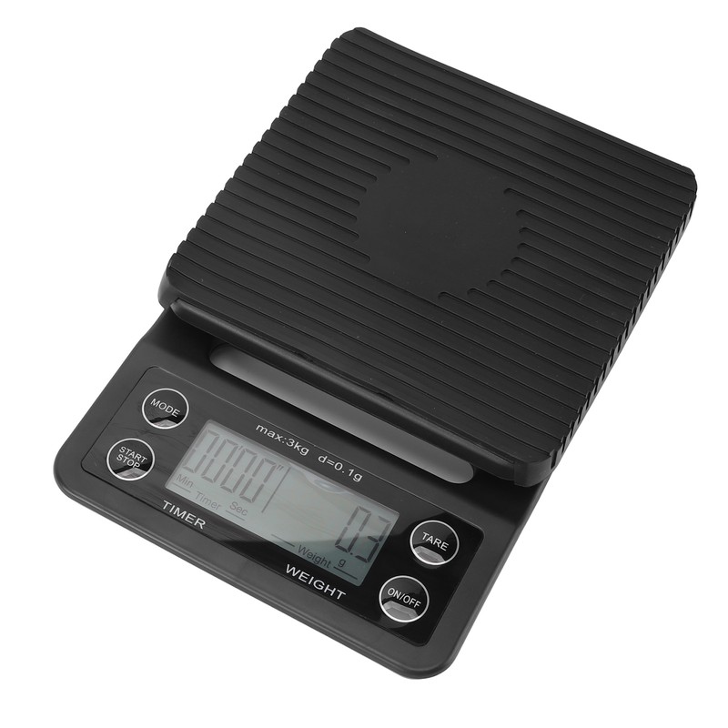 Digital Coffee Scale with Timer Waterproof Silicone Mat High Accuracy