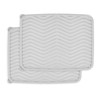 Minky 2 Pack Drying Mat, Flexible Sink Mat, Large Draining